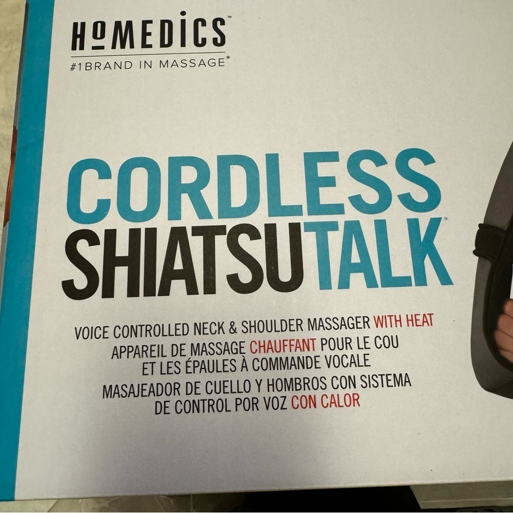 Homedics Cordless ShiatsuTalk VOICE CONTROLLED NECK SHOULDER MASSAGER WITH HEAT - Picture 6 of 11